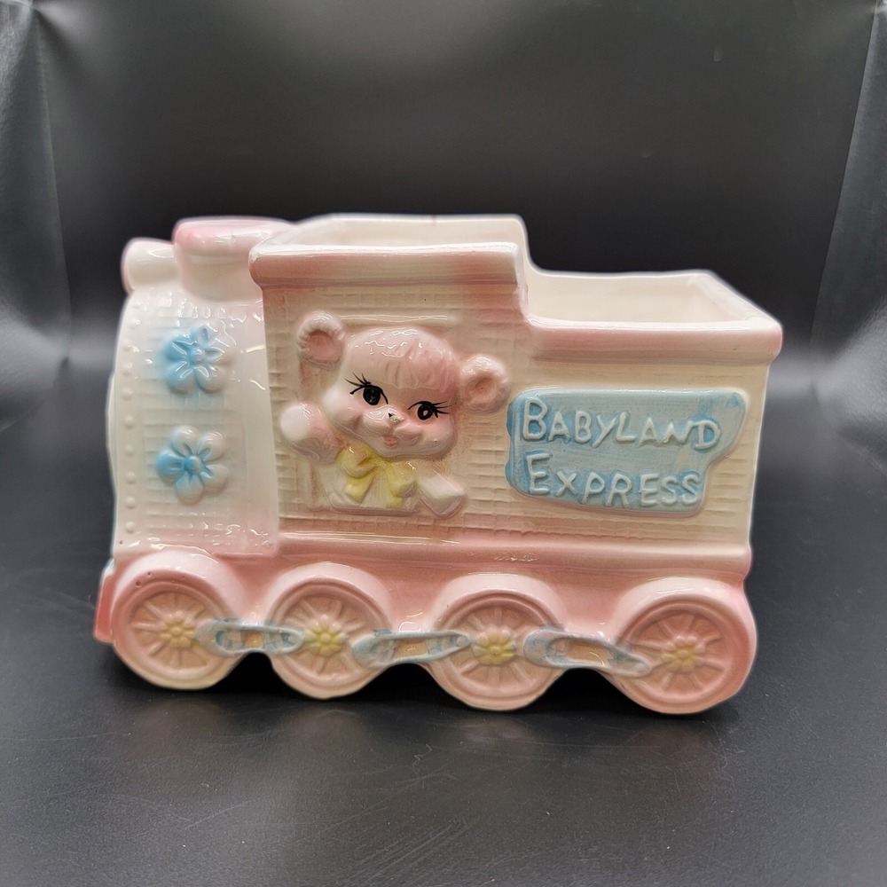 Vintage My-Neil 1983 Babyland Express Ceramic Train Planter